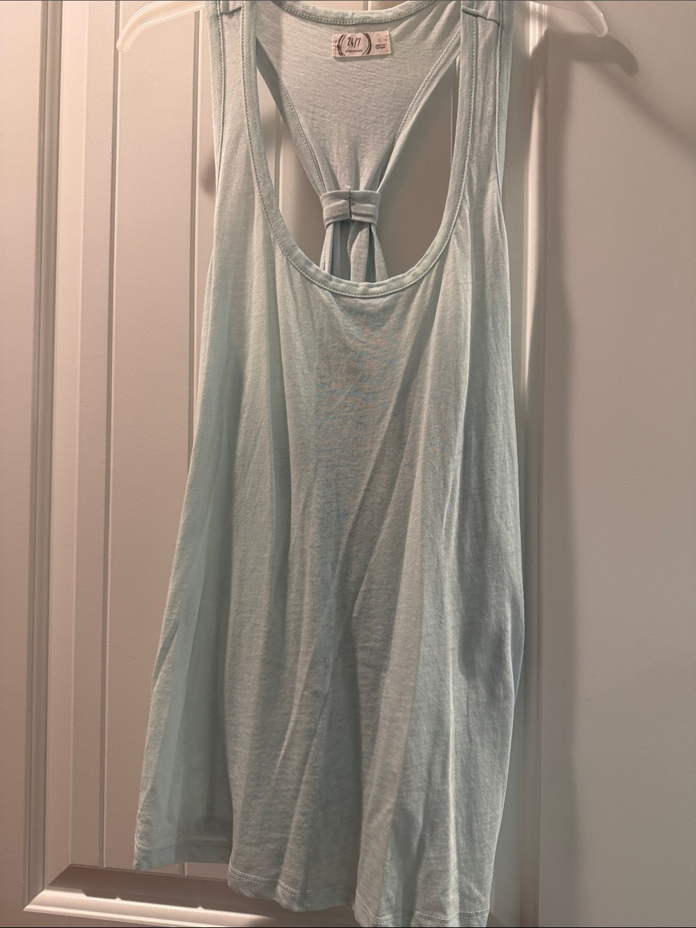 Maurices Mint Green Knotted Racerback Tank
